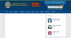 Desktop Screenshot of miet.edu.in